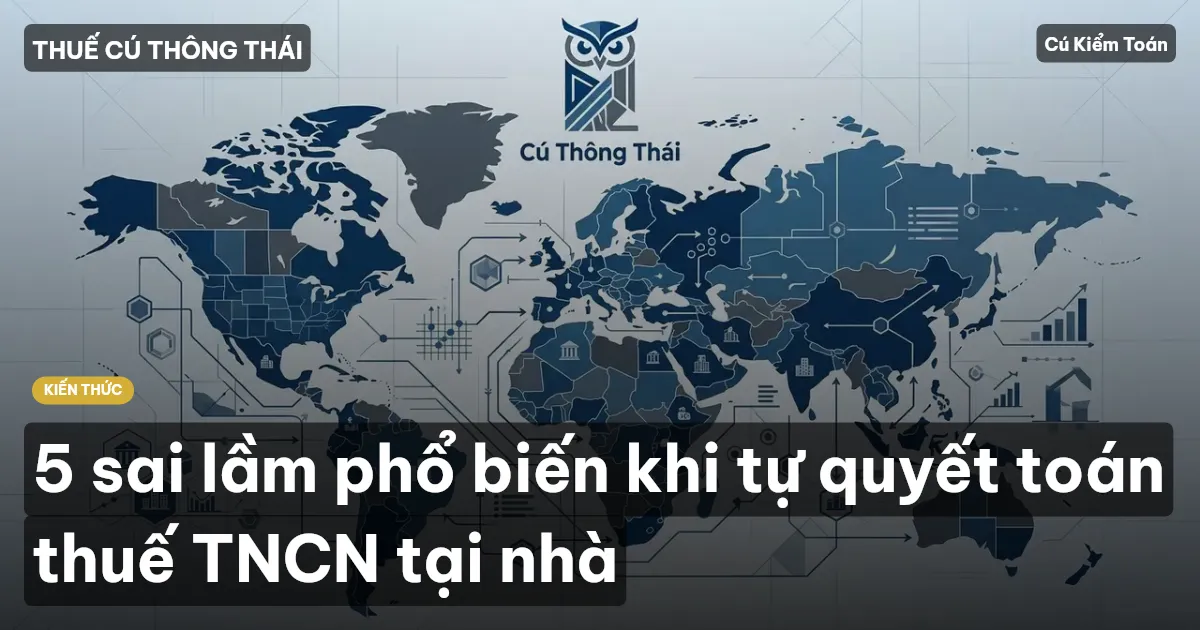 5 sai lầm phổ biến khi tự quyết toán thuế TNCN tại nhà