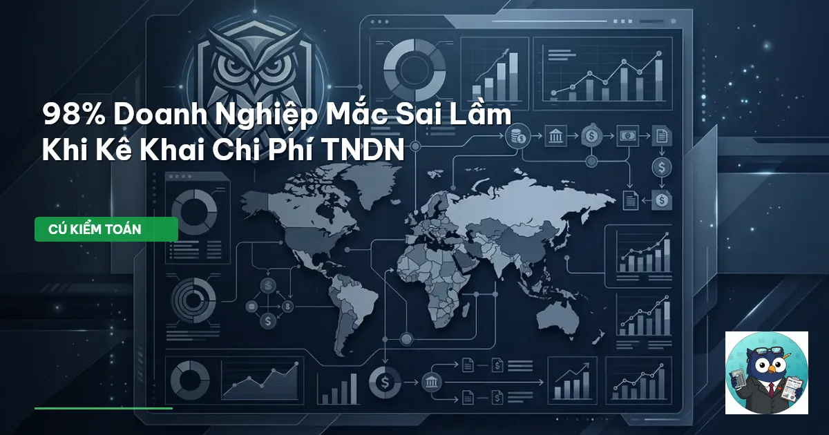 98% Doanh Nghiệp Mắc Sai Lầm Khi Kê Khai Chi Phí TNDN