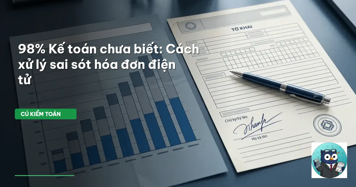 xử lý hóa đơn điện tử sai sót