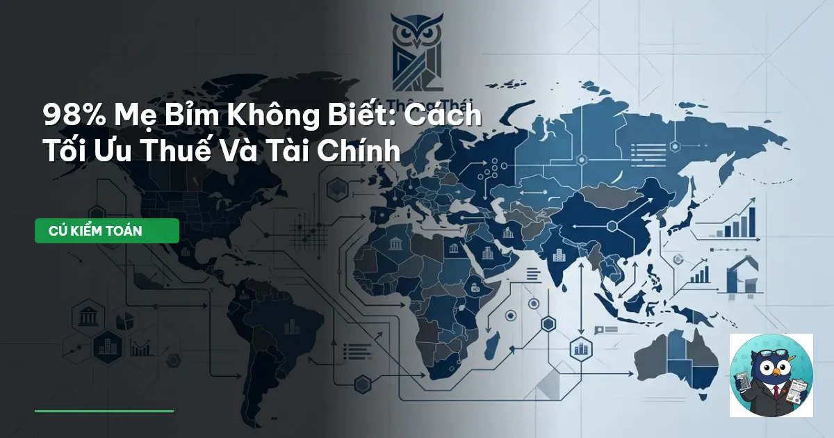 98% Mẹ Bỉm Không Biết: Cách Tối Ưu Thuế Và Tài Chính