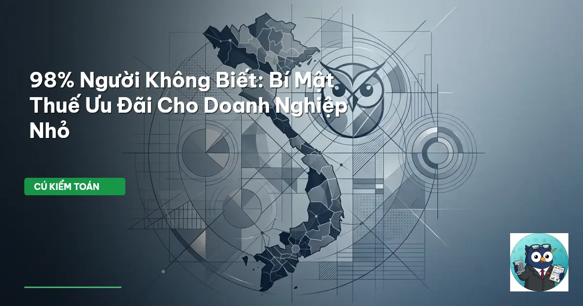 98% Người Không Biết: Bí Mật Thuế Ưu Đãi Cho Doanh Nghiệp Nhỏ