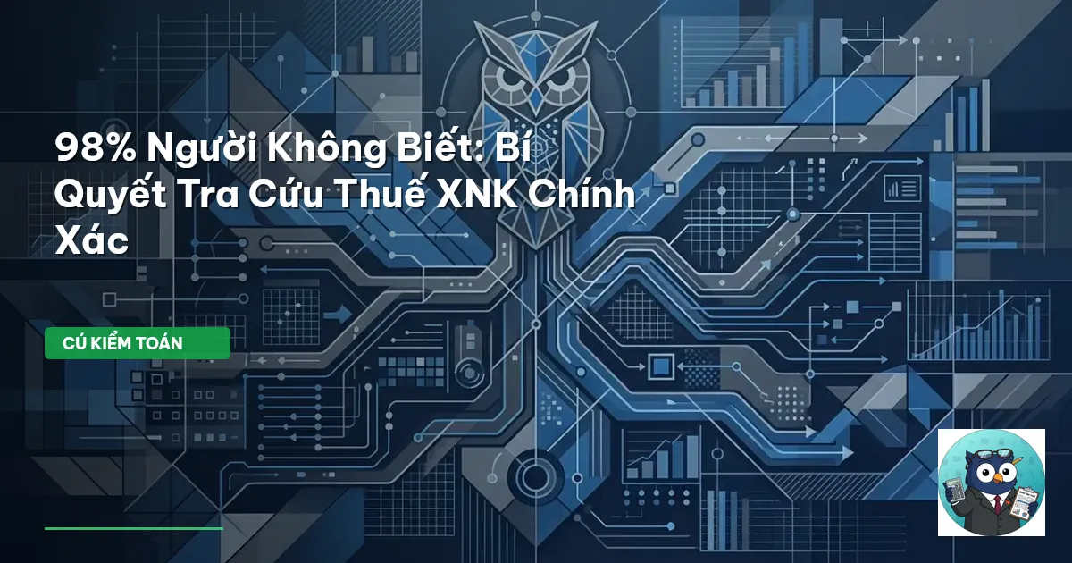 98% Người Không Biết: Bí Quyết Tra Cứu Thuế XNK Chính Xác