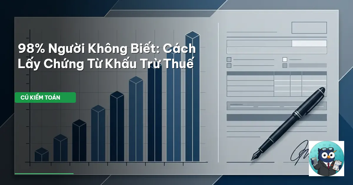 chứng từ khấu trừ thuế