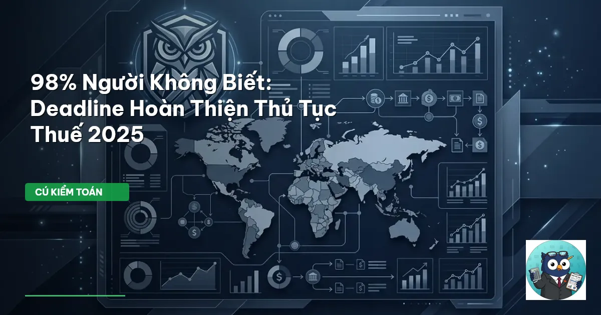 98% Người Không Biết: Deadline Hoàn Thiện Thủ Tục Thuế 2025