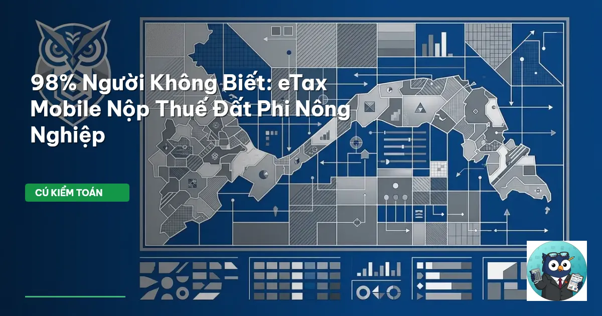 98% Người Không Biết: eTax Mobile Nộp Thuế Đất Phi Nông Nghiệp