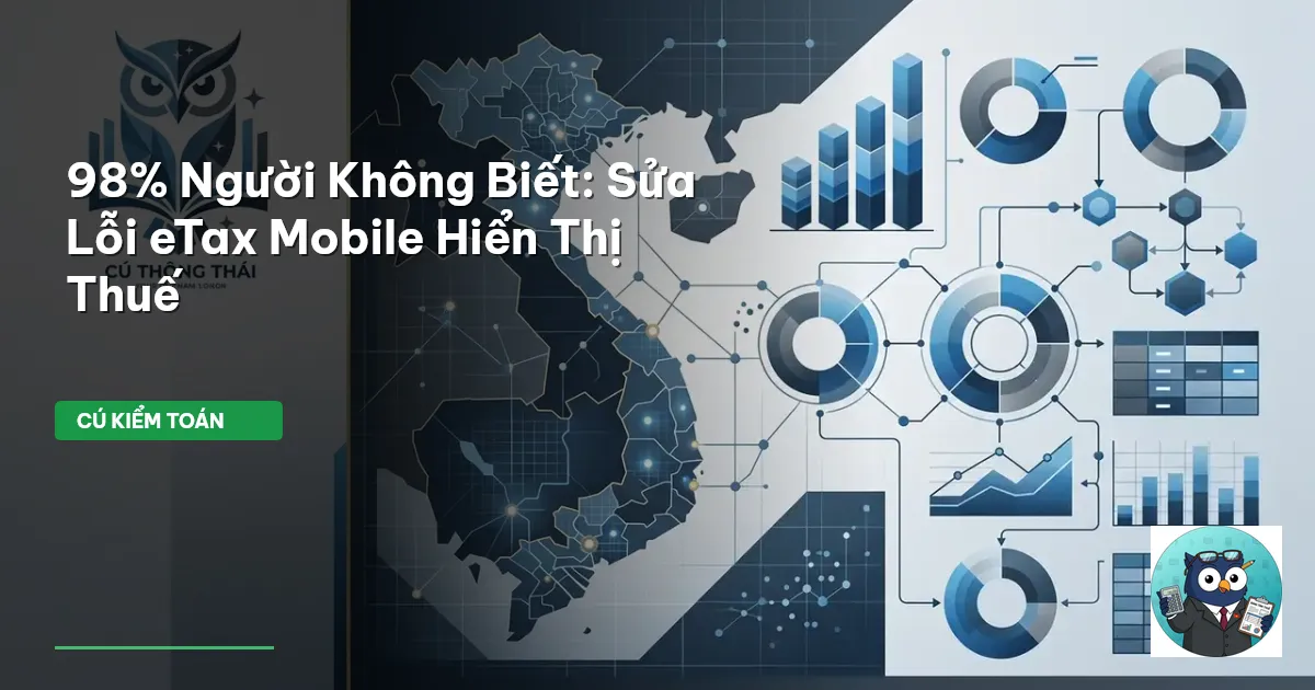 98% Người Không Biết: Sửa Lỗi eTax Mobile Hiển Thị Thuế