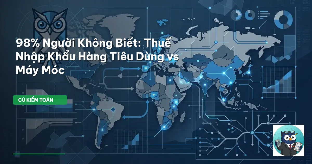 98% Người Không Biết: Thuế Nhập Khẩu Hàng Tiêu Dùng vs Máy Móc
