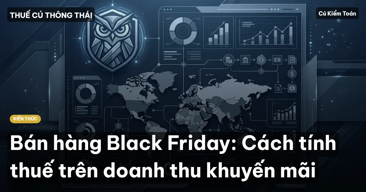 Bán hàng Black Friday: Cách tính thuế trên doanh thu khuyến mãi