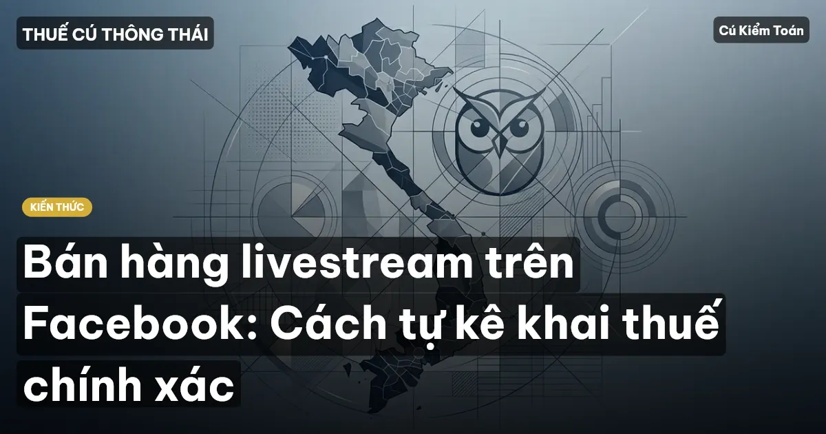 Bán hàng livestream trên Facebook: Cách tự kê khai thuế chính xác