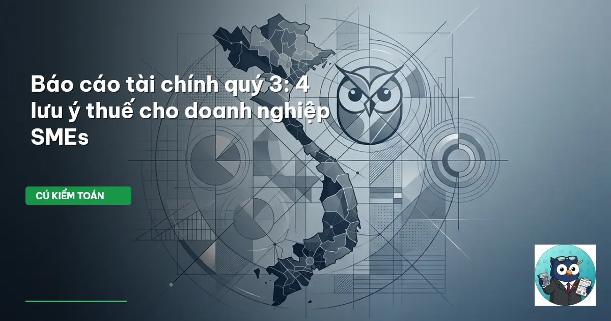 báo cáo tài chính quý 3