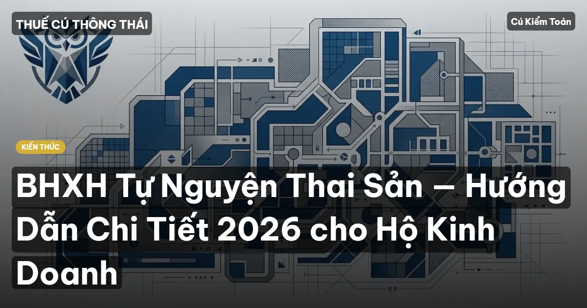 BHXH Tự Nguyện Thai Sản — Hướng Dẫn Chi Tiết 2026 cho Hộ Kinh Doanh
