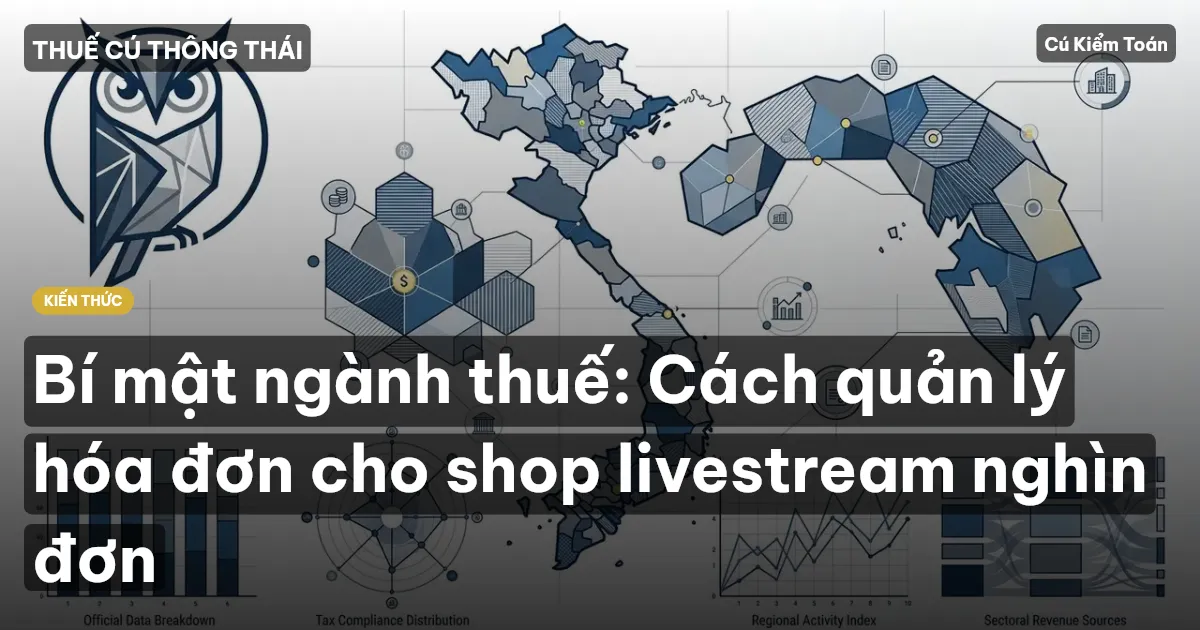 Bí mật ngành thuế: Cách quản lý hóa đơn cho shop livestream nghìn đơn