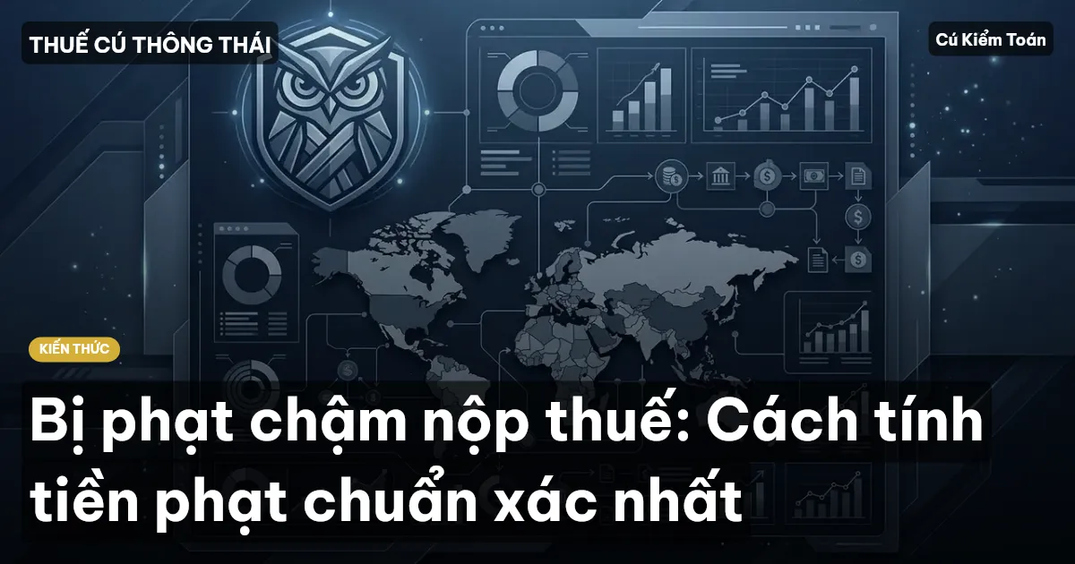 Bị phạt chậm nộp thuế: Cách tính tiền phạt chuẩn xác nhất