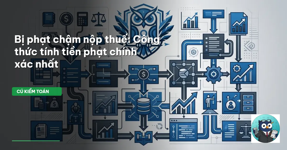 Bị phạt chậm nộp thuế: Công thức tính tiền phạt chính xác nhất
