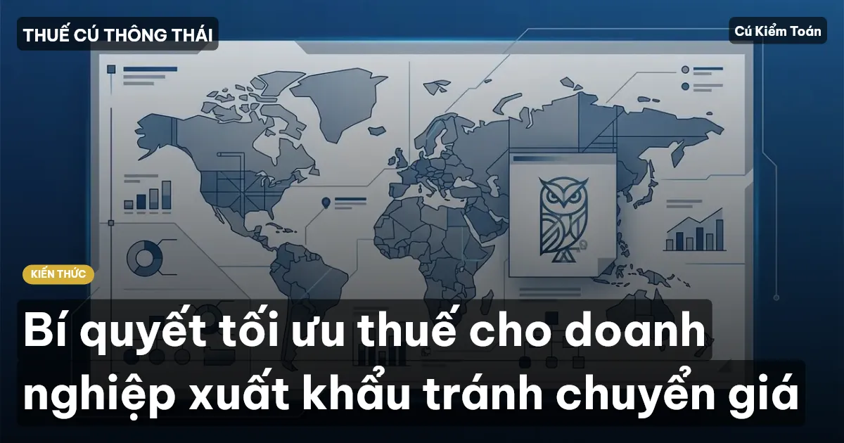 Bí quyết tối ưu thuế cho doanh nghiệp xuất khẩu tránh chuyển giá