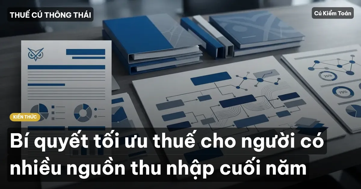 Bí quyết tối ưu thuế cho người có nhiều nguồn thu nhập cuối năm
