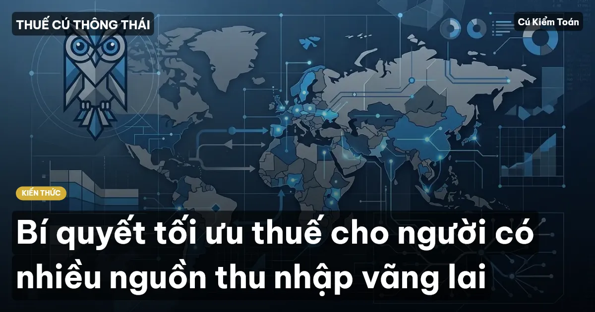 Bí quyết tối ưu thuế cho người có nhiều nguồn thu nhập vãng lai