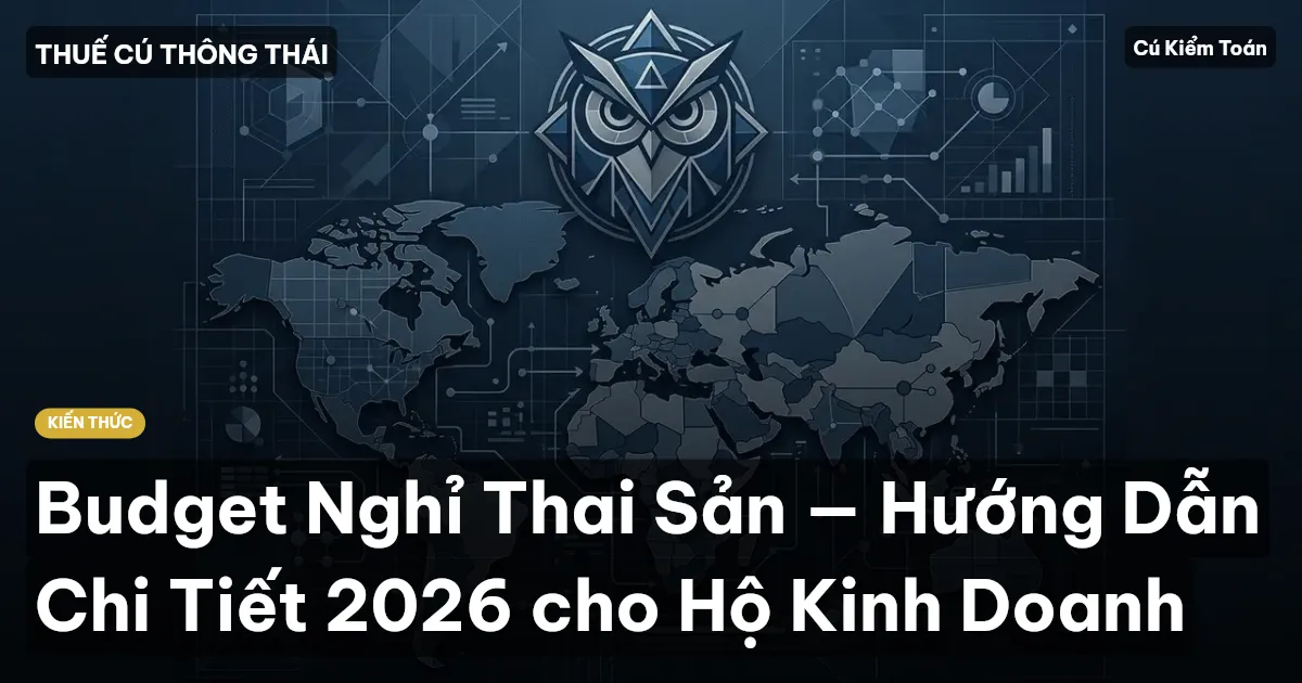 Budget Nghỉ Thai Sản — Hướng Dẫn Chi Tiết 2026 cho Hộ Kinh Doanh