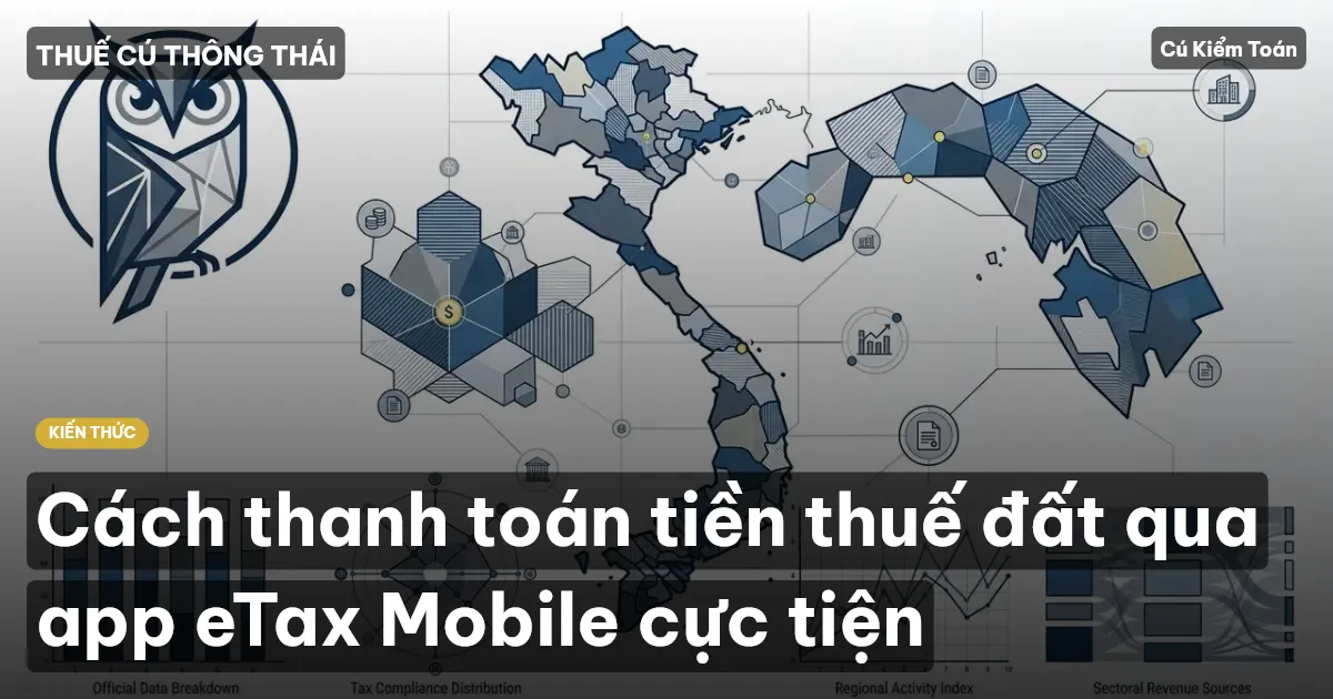 Cách thanh toán tiền thuế đất qua app eTax Mobile cực tiện