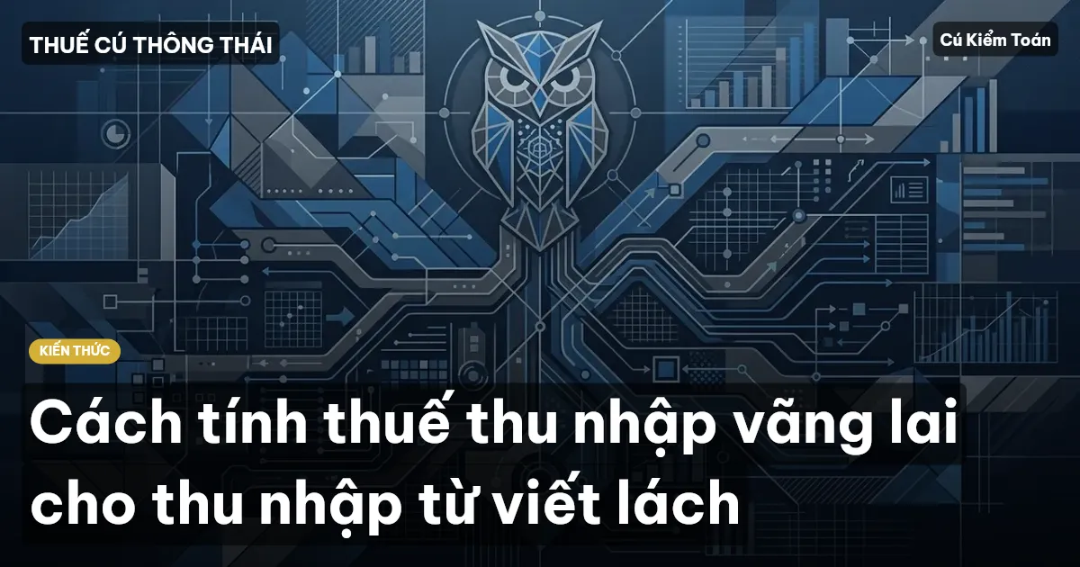 Cách tính thuế thu nhập vãng lai cho thu nhập từ viết lách