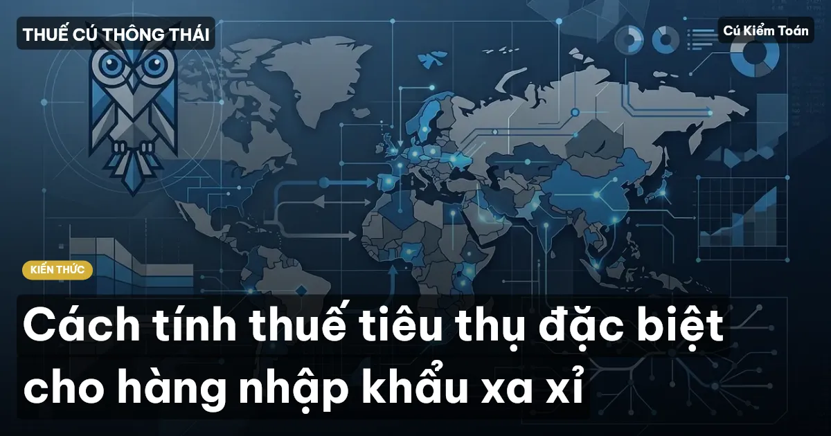 Cách tính thuế tiêu thụ đặc biệt cho hàng nhập khẩu xa xỉ