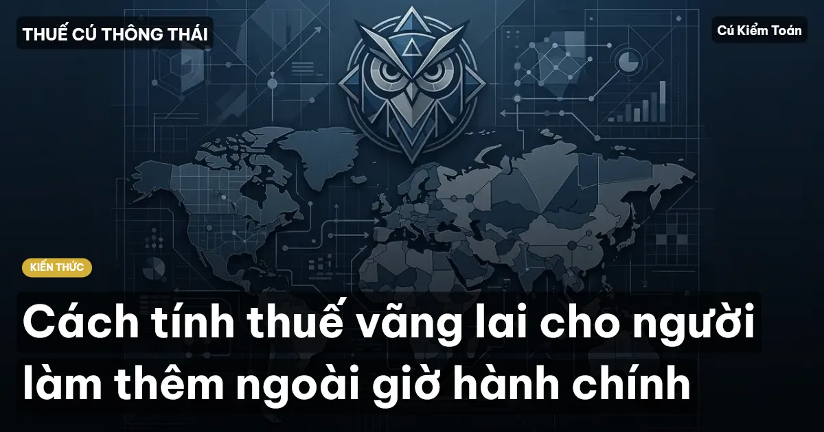 Cách tính thuế vãng lai cho người làm thêm ngoài giờ hành chính