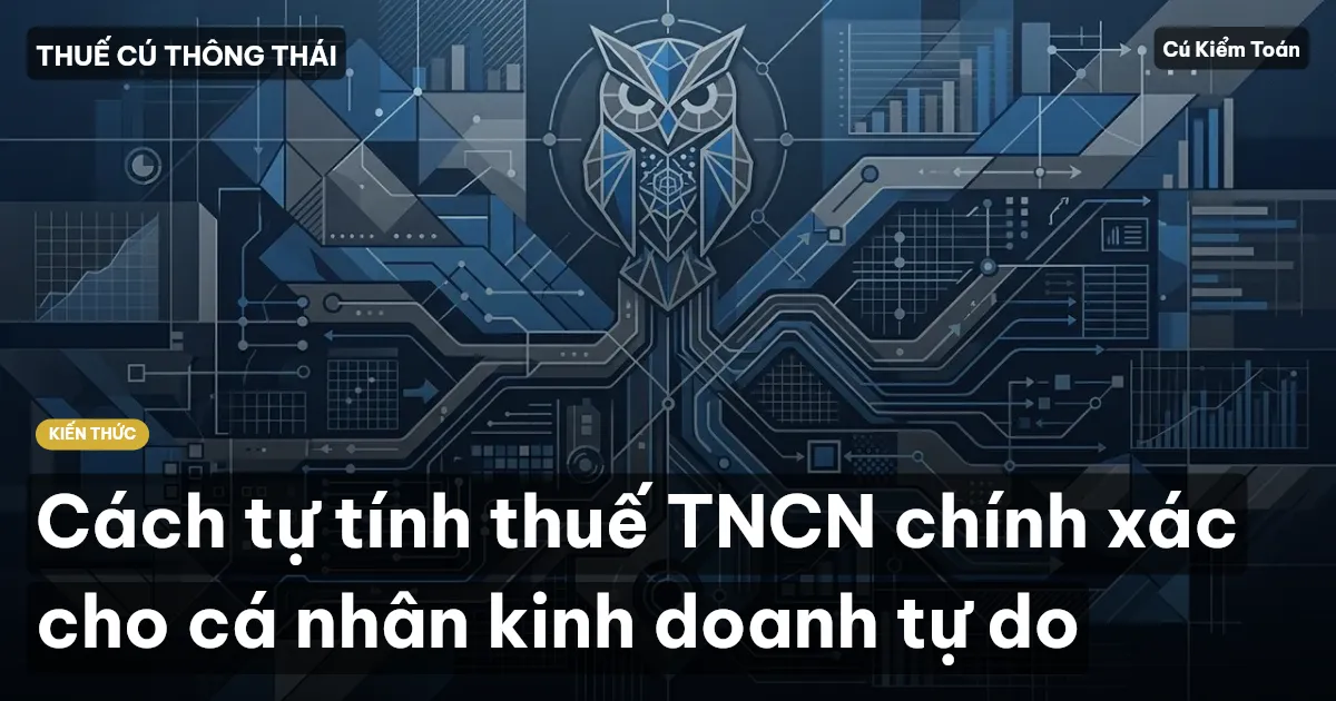 Cách tự tính thuế TNCN chính xác cho cá nhân kinh doanh tự do