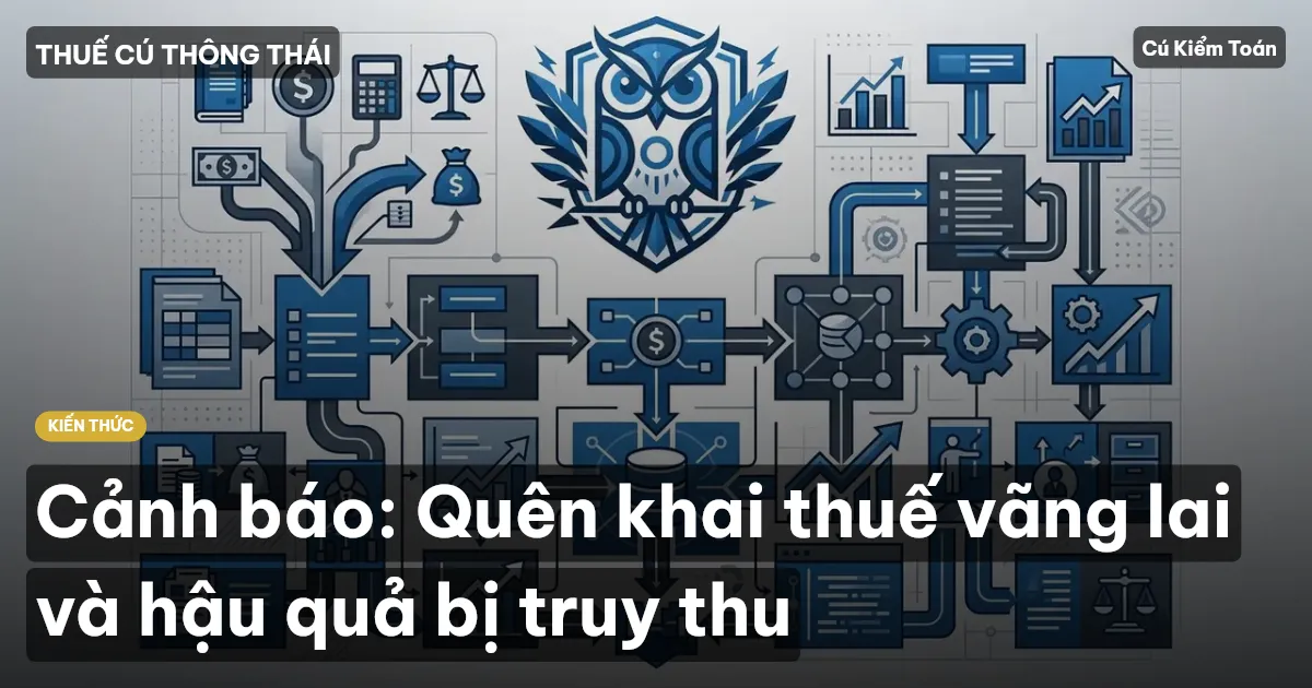 Cảnh báo: Quên khai thuế vãng lai và hậu quả bị truy thu