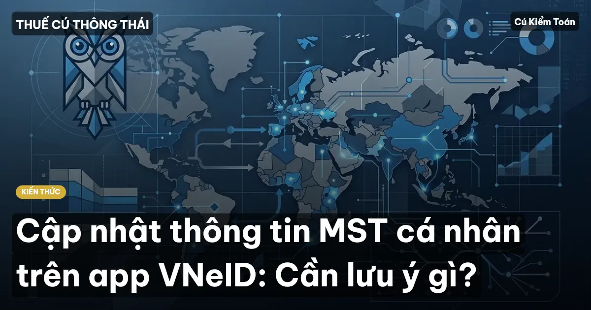 Cập nhật thông tin MST cá nhân trên app VNeID: Cần lưu ý gì?