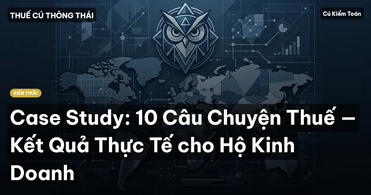 Case Study: 10 Câu Chuyện Thuế — Kết Quả Thực Tế cho Hộ Kinh Doanh