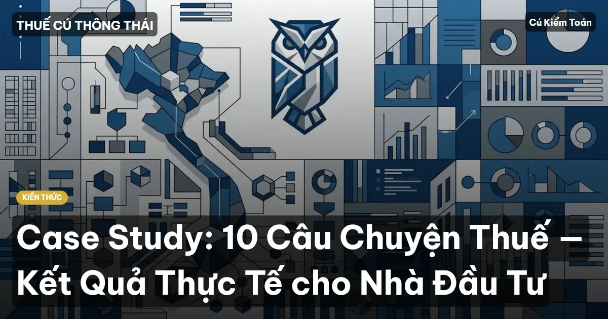 Case Study: 10 Câu Chuyện Thuế — Kết Quả Thực Tế cho Nhà Đầu Tư