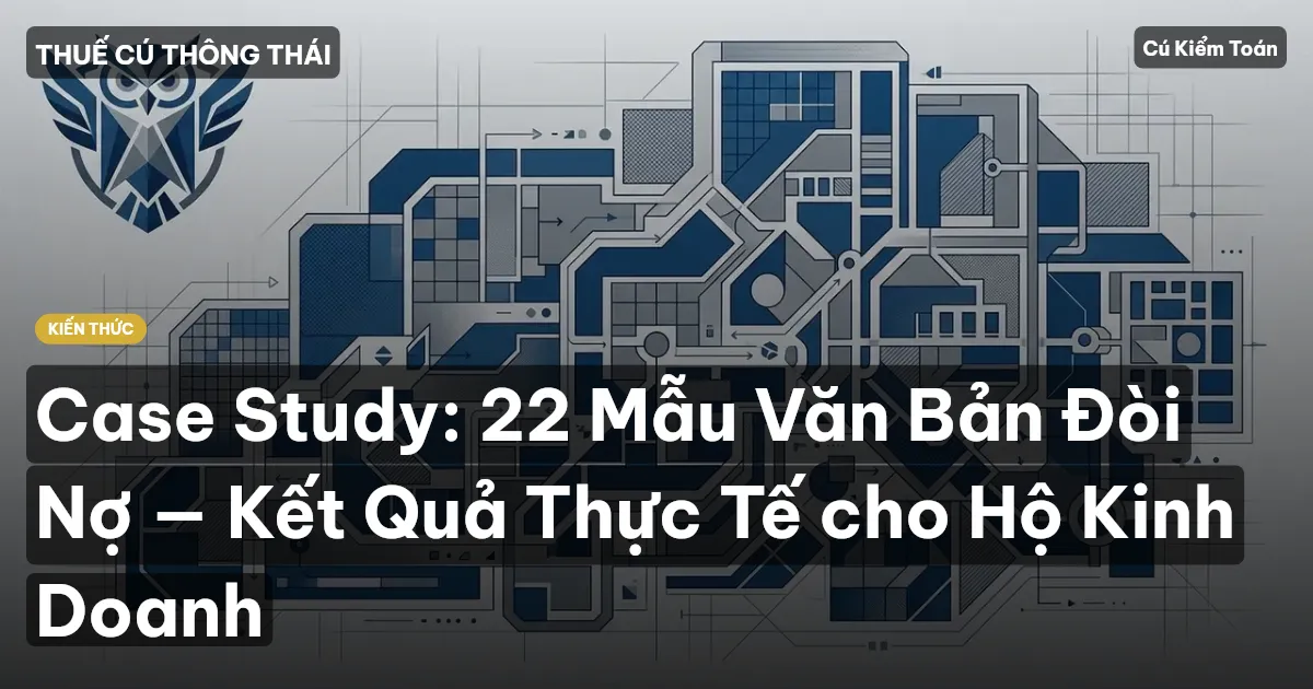 Case Study: 22 Mẫu Văn Bản Đòi Nợ — Kết Quả Thực Tế cho Hộ Kinh Doanh