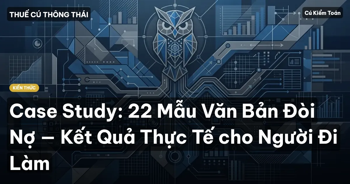 Case Study: 22 Mẫu Văn Bản Đòi Nợ — Kết Quả Thực Tế cho Người Đi Làm