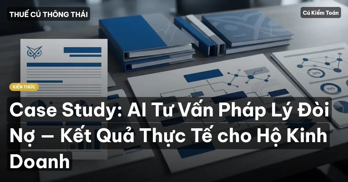 Case Study: AI Tư Vấn Pháp Lý Đòi Nợ — Kết Quả Thực Tế cho Hộ Kinh Doanh