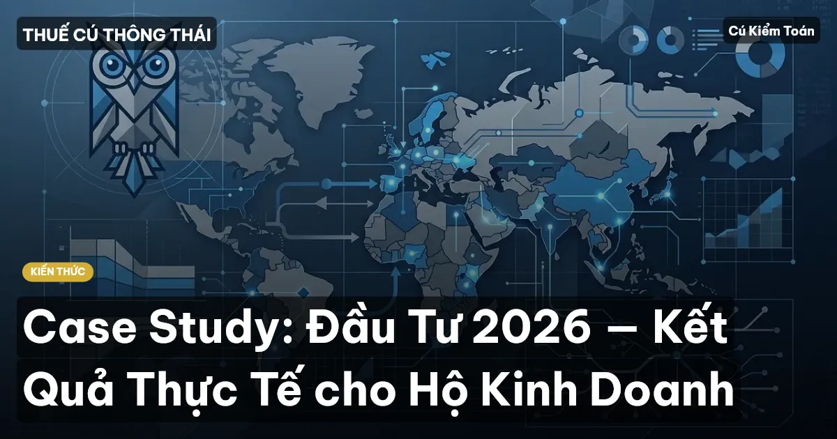 Case Study: Đầu Tư 2026 — Kết Quả Thực Tế cho Hộ Kinh Doanh