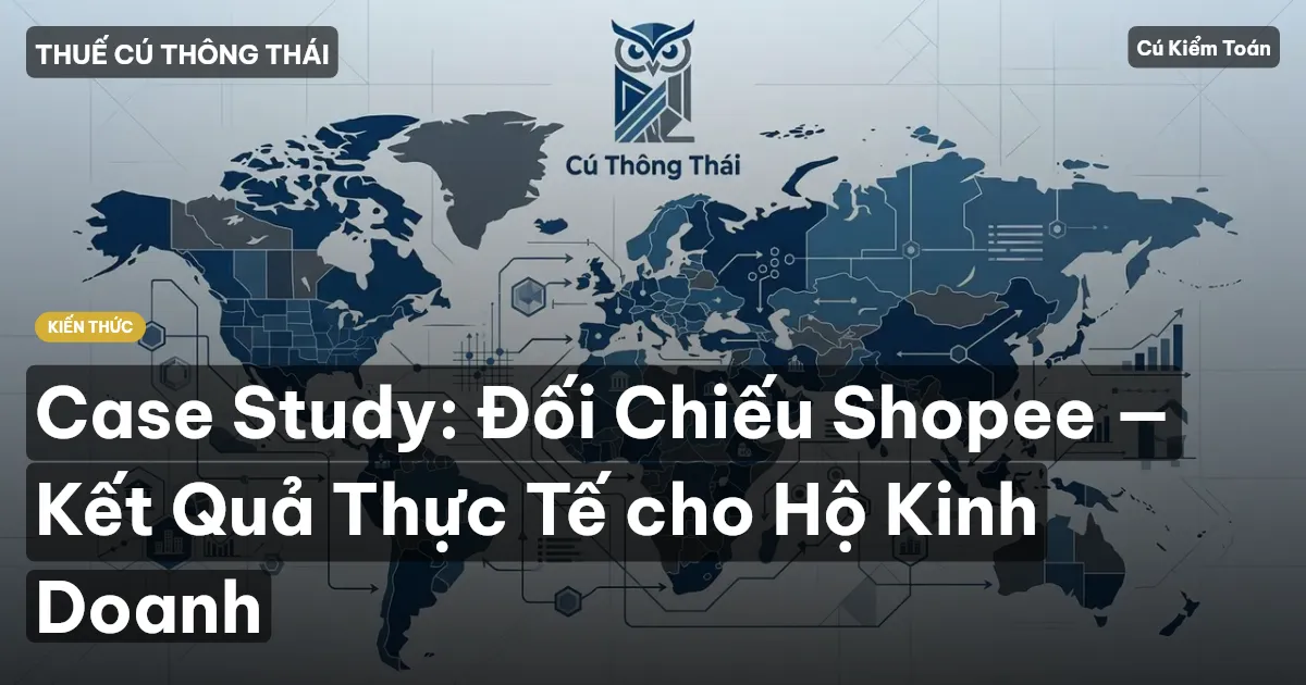 Case Study: Đối Chiếu Shopee — Kết Quả Thực Tế cho Hộ Kinh Doanh