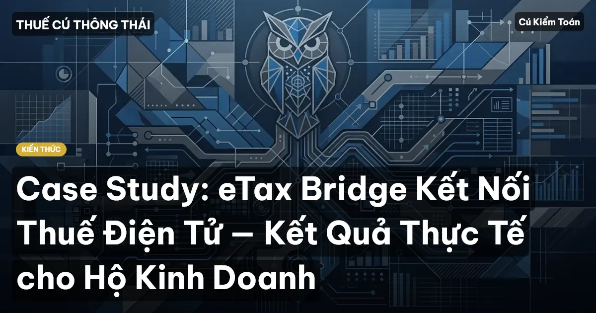 Case Study: eTax Bridge Kết Nối Thuế Điện Tử — Kết Quả Thực Tế cho Hộ Kinh Doanh