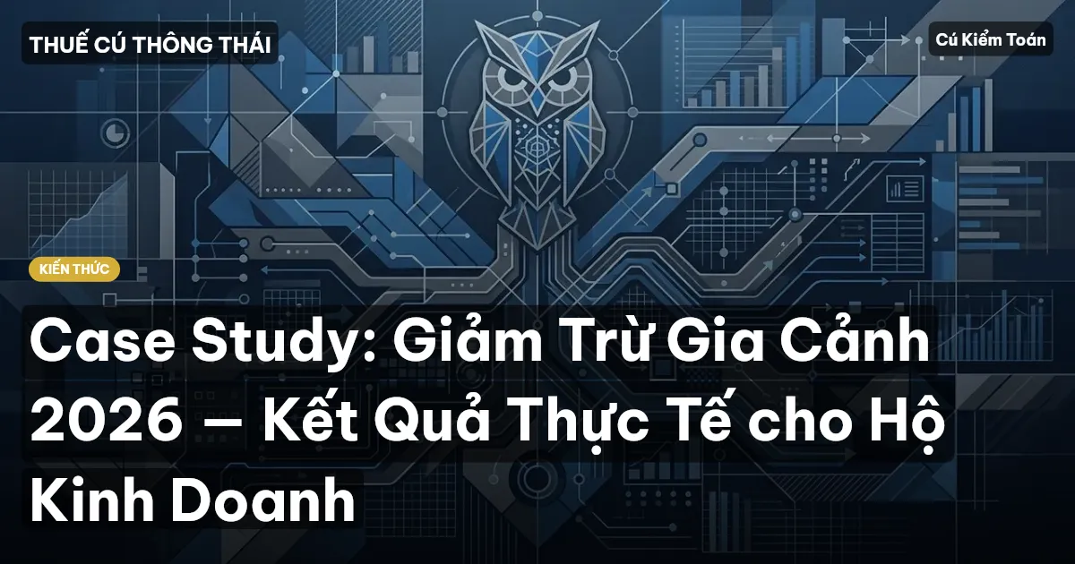 Case Study: Giảm Trừ Gia Cảnh 2026 — Kết Quả Thực Tế cho Hộ Kinh Doanh