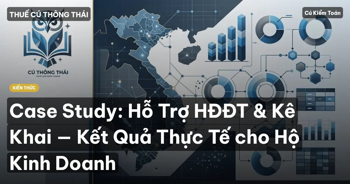 Case Study: Hỗ Trợ HĐĐT & Kê Khai — Kết Quả Thực Tế cho Hộ Kinh Doanh