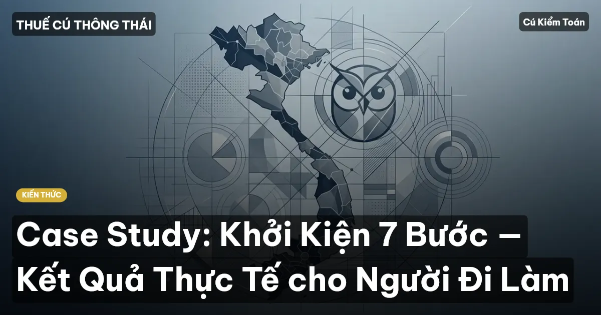Case Study: Khởi Kiện 7 Bước — Kết Quả Thực Tế cho Người Đi Làm