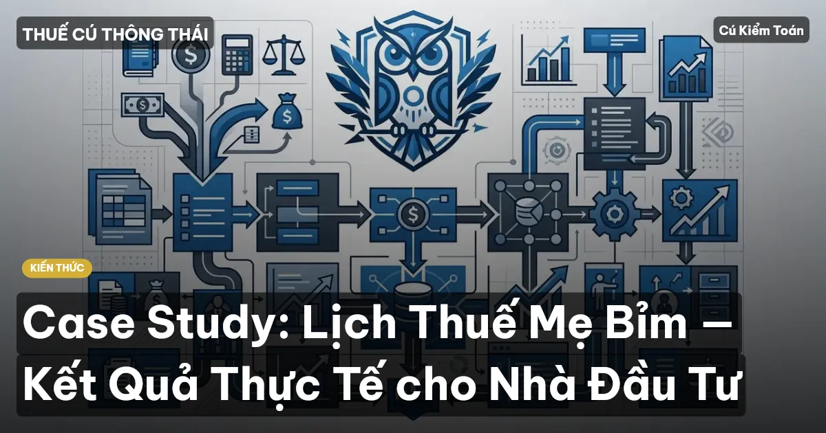 Case Study: Lịch Thuế Mẹ Bỉm — Kết Quả Thực Tế cho Nhà Đầu Tư