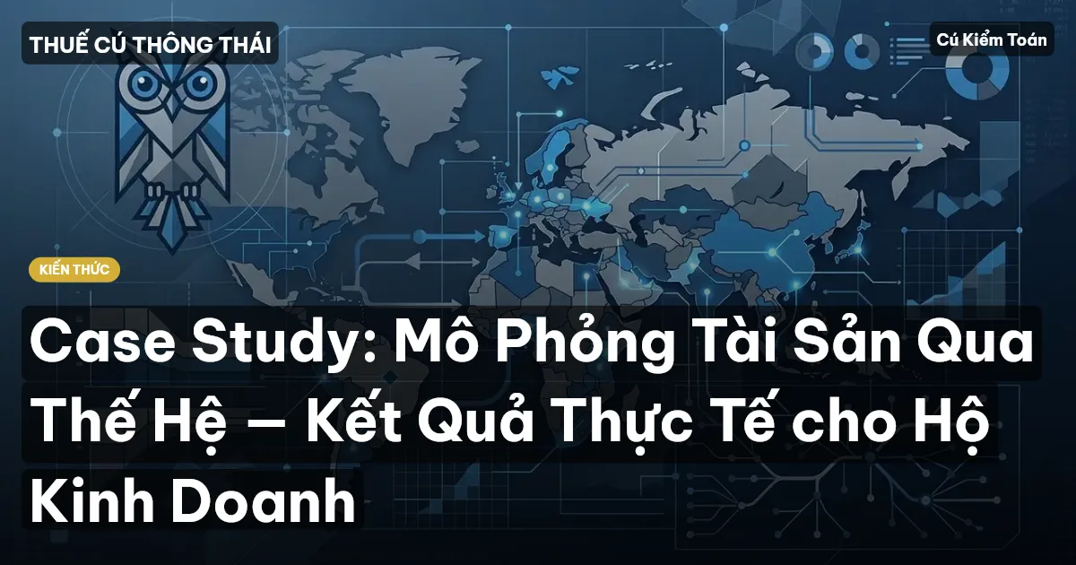 Case Study: Mô Phỏng Tài Sản Qua Thế Hệ — Kết Quả Thực Tế cho Hộ Kinh Doanh