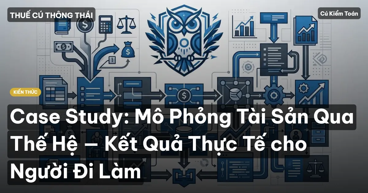 Case Study: Mô Phỏng Tài Sản Qua Thế Hệ — Kết Quả Thực Tế cho Người Đi Làm