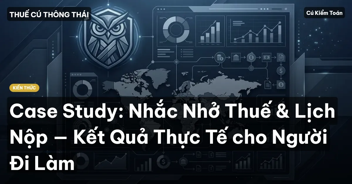 Case Study: Nhắc Nhở Thuế & Lịch Nộp — Kết Quả Thực Tế cho Người Đi Làm