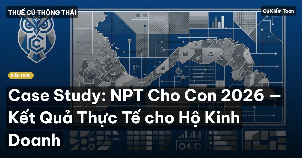 Case Study: NPT Cho Con 2026 — Kết Quả Thực Tế cho Hộ Kinh Doanh