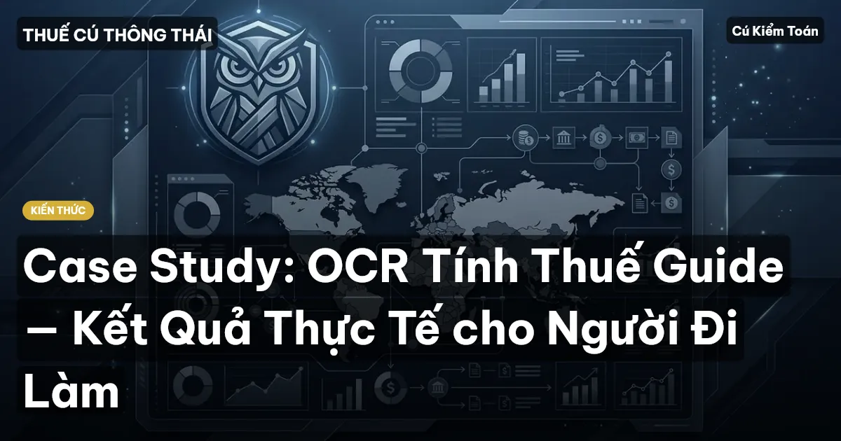 Case Study: OCR Tính Thuế Guide — Kết Quả Thực Tế cho Người Đi Làm