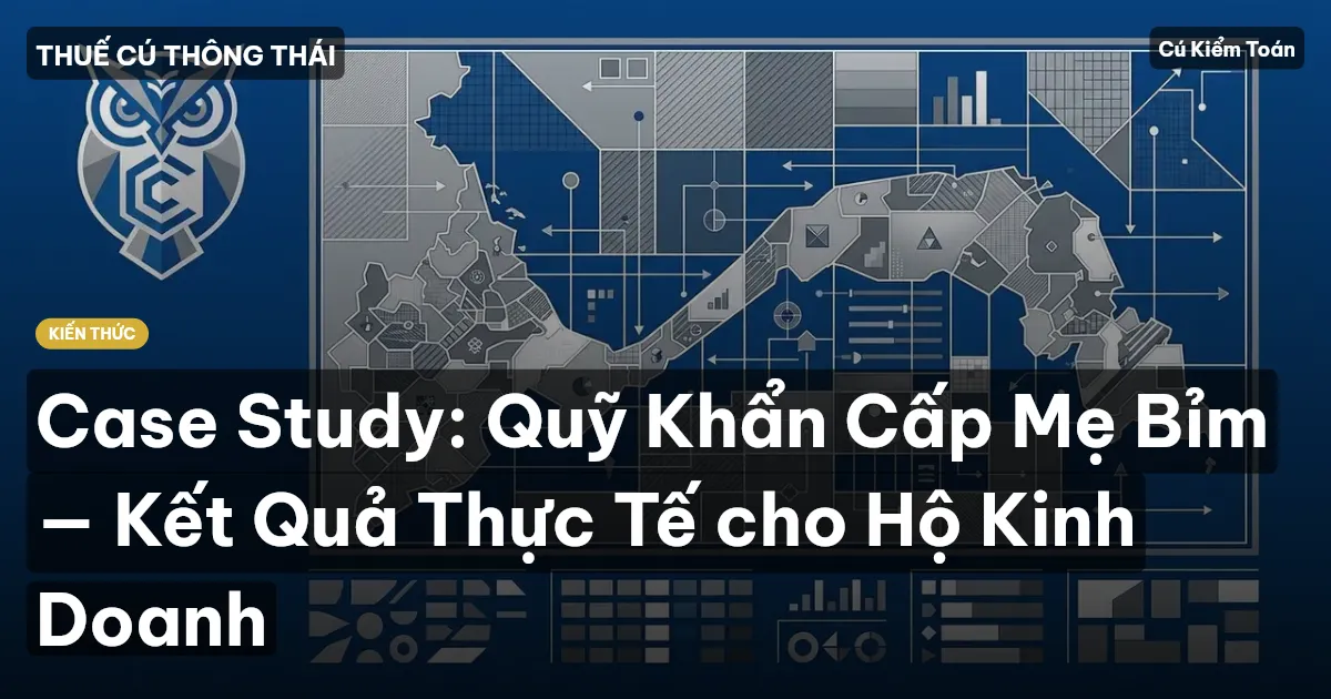Case Study: Quỹ Khẩn Cấp Mẹ Bỉm — Kết Quả Thực Tế cho Hộ Kinh Doanh