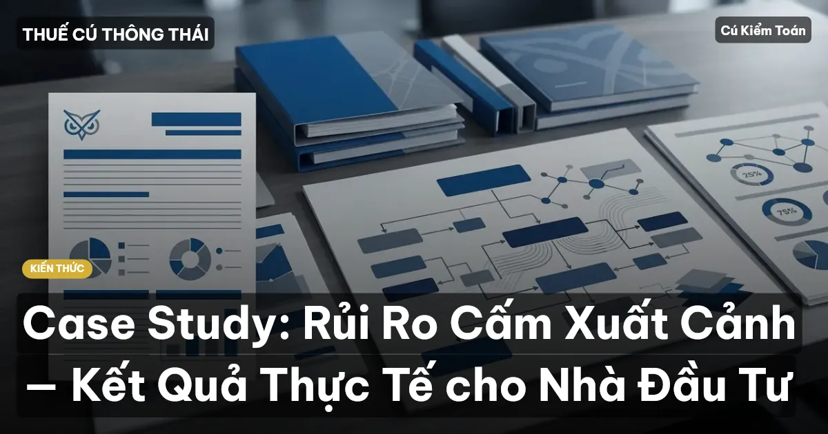Case Study: Rủi Ro Cấm Xuất Cảnh — Kết Quả Thực Tế cho Nhà Đầu Tư