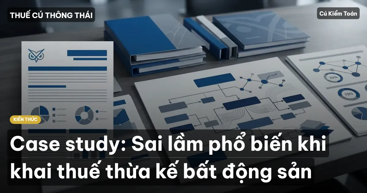 Case study: Sai lầm phổ biến khi khai thuế thừa kế bất động sản