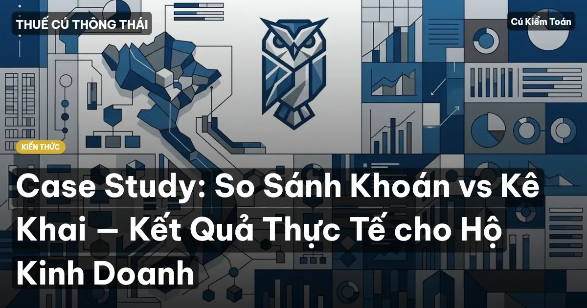 Case Study: So Sánh Khoán vs Kê Khai — Kết Quả Thực Tế cho Hộ Kinh Doanh